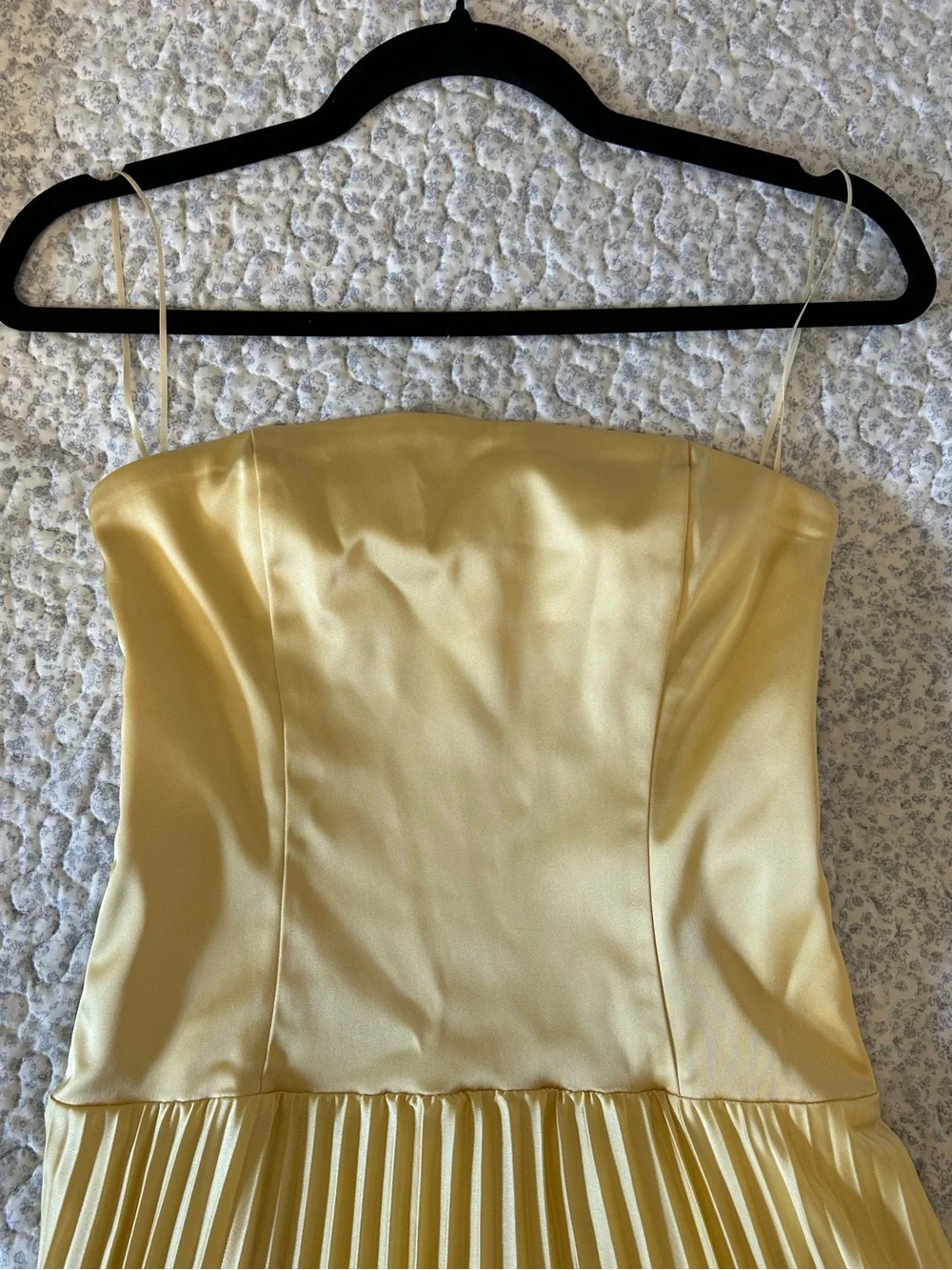 Abercrombie & Fitch Giselle Drop-Waist Maxi Dress in Sunny Yellow